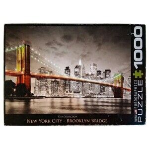 New York City - Brooklyn Bridge 1000 Pc Jigsaw Puzzle Eurographics New